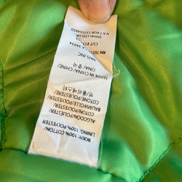 CREATURE brand Black denim vest with neon green lining - Picture 6 of 8